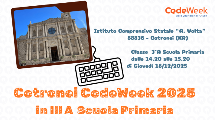 Cotronei Codeweek 2025 in 3^A Scuola primaria